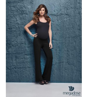Calça pantalona Care | Cor: Preta